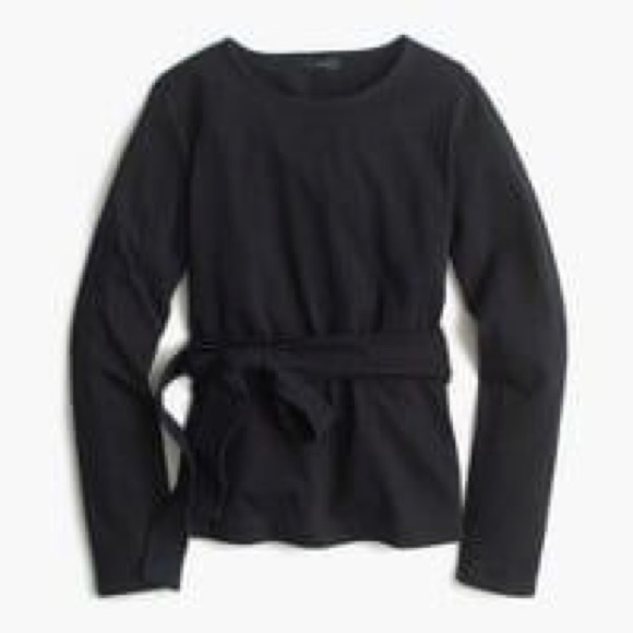 J crew cross back wrap top, black, small, NWT - Picture 1 of 4